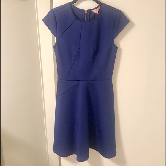 Ted Baker Cap Sleeve Skater Dress - Picture 3 of 5